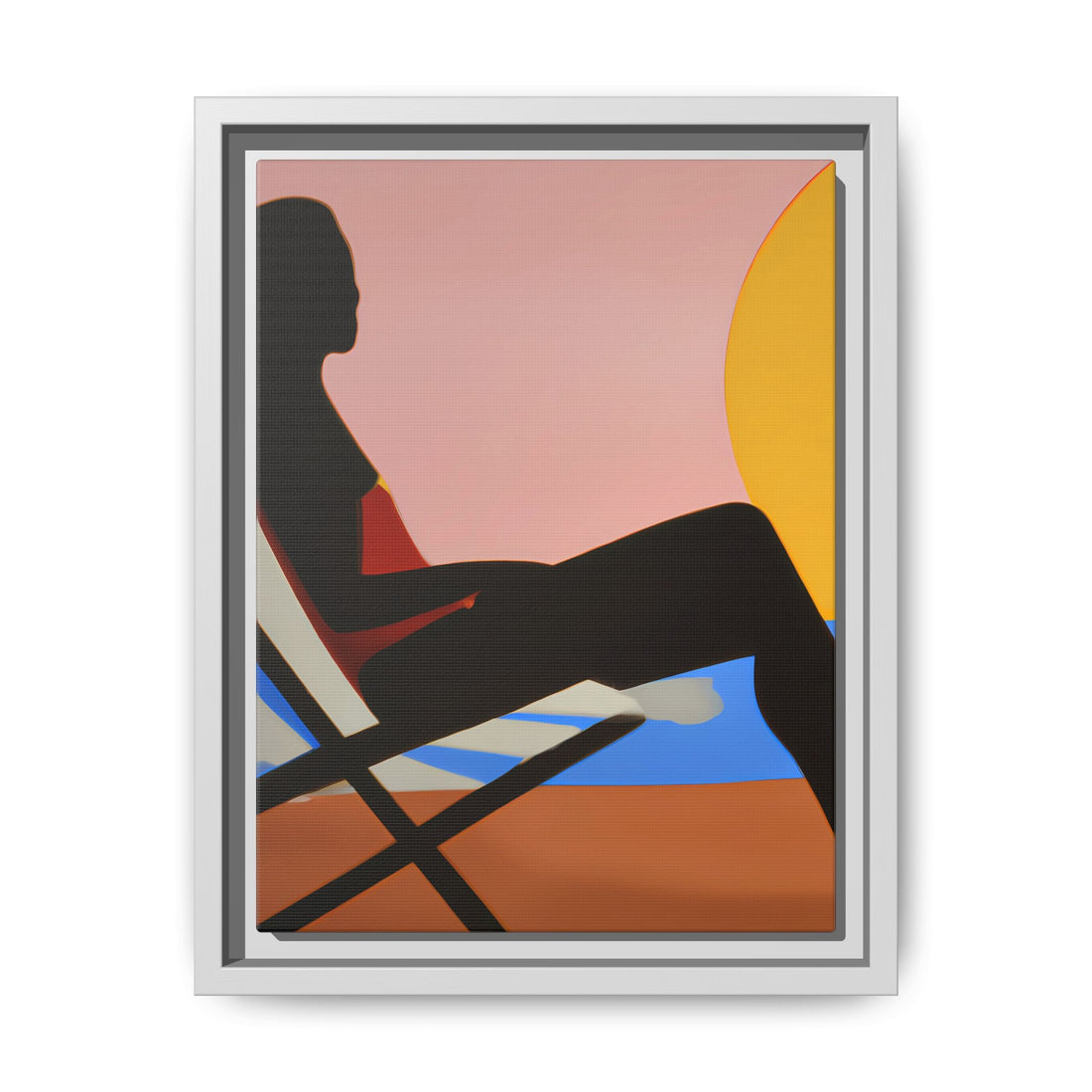 Unbothered, Fluid Series | Framed Canvas Wall Art