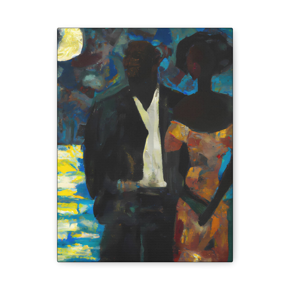 MoonLight, Black Love Series | CANVAS wall art