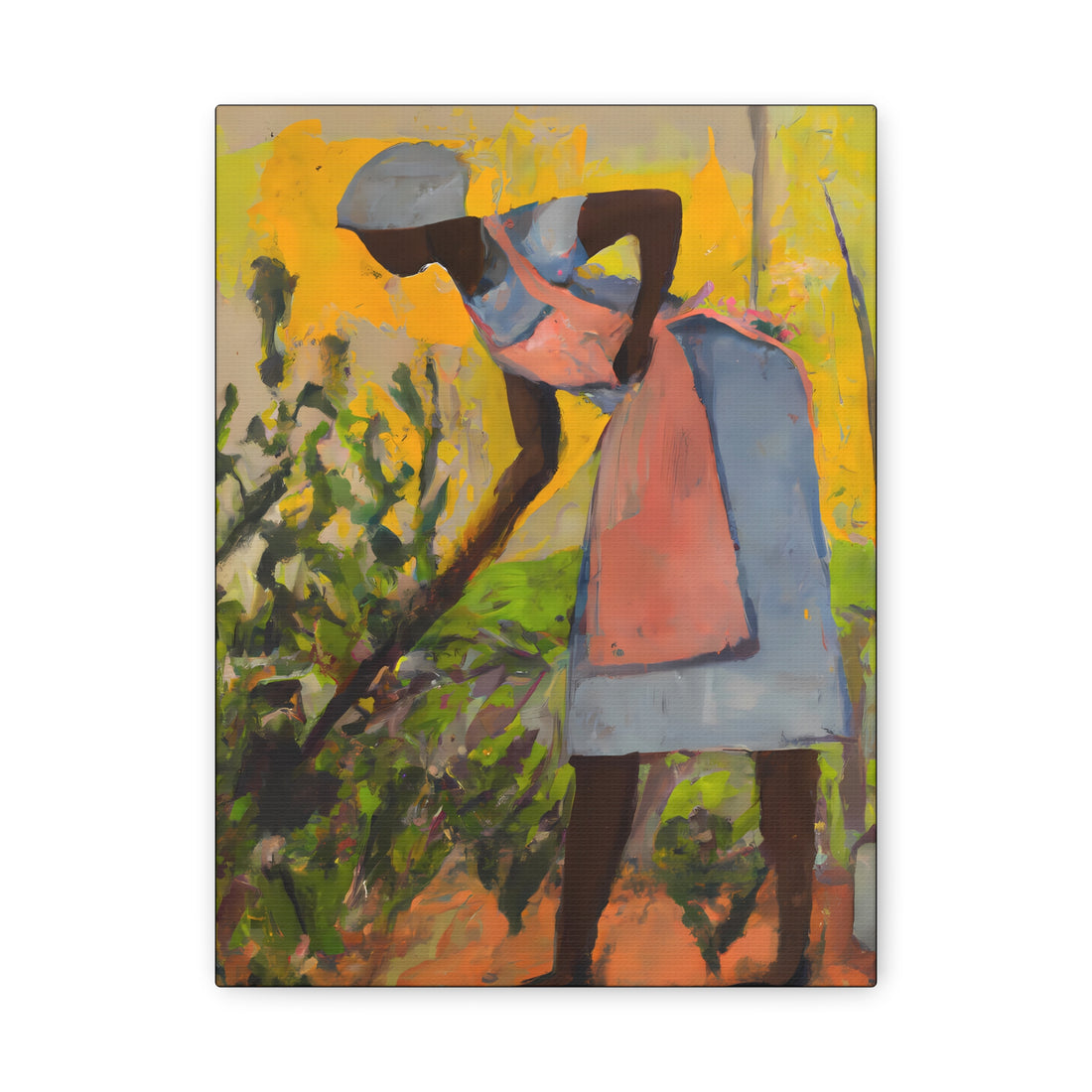 Hoeing, Land Series | Canvas Wall Art