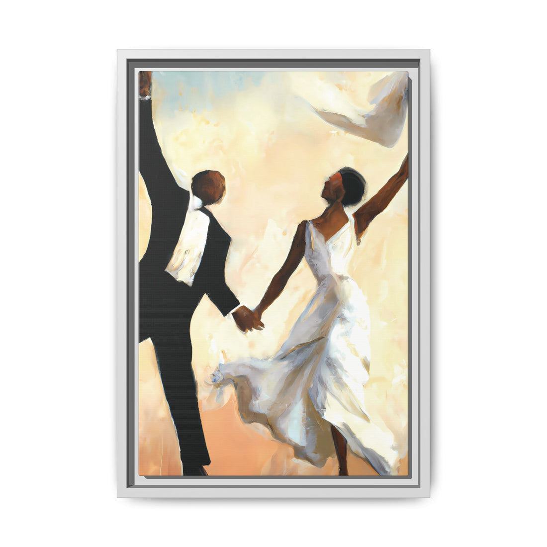 Wedding Day, Vintage Series, Framed Canvas Wall Art