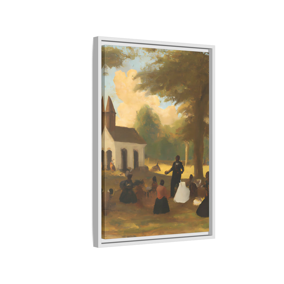 The Gathering, Vintage Series | Framed Canvas Wall Art