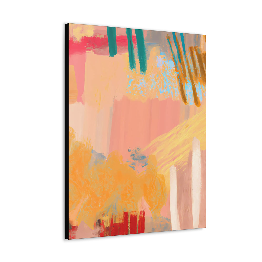 Peach Count, Abstract Series CANVAS Wall Art