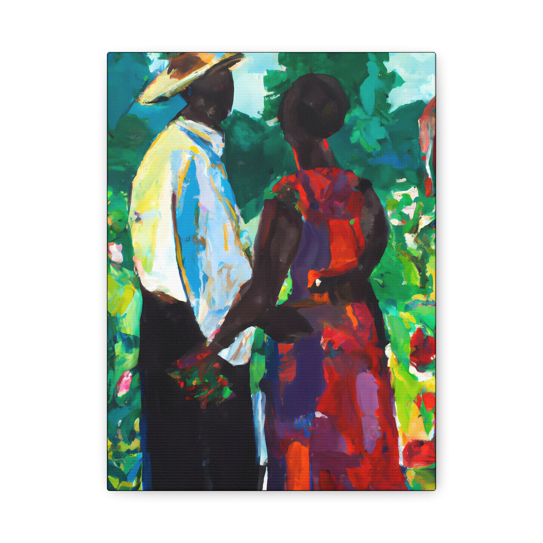 Red Flowers, Black Love Series | CANVAS wall art