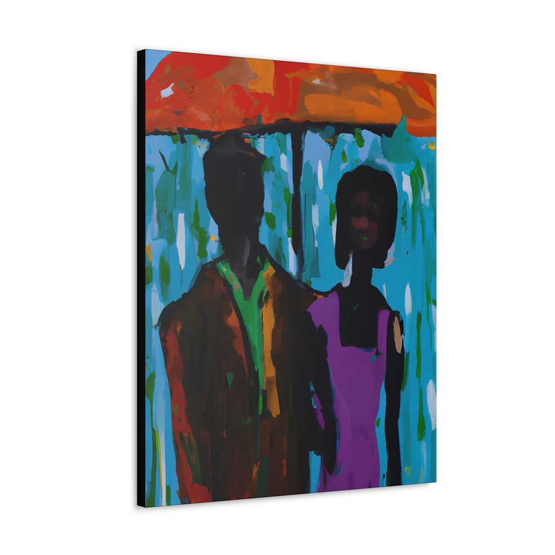 Purple Rain, Black Love Series | CANVAS Gallery Wrap