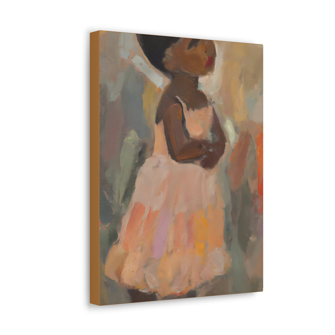 Girl in Peach 3, Canvas Wall Art Daughters Series
