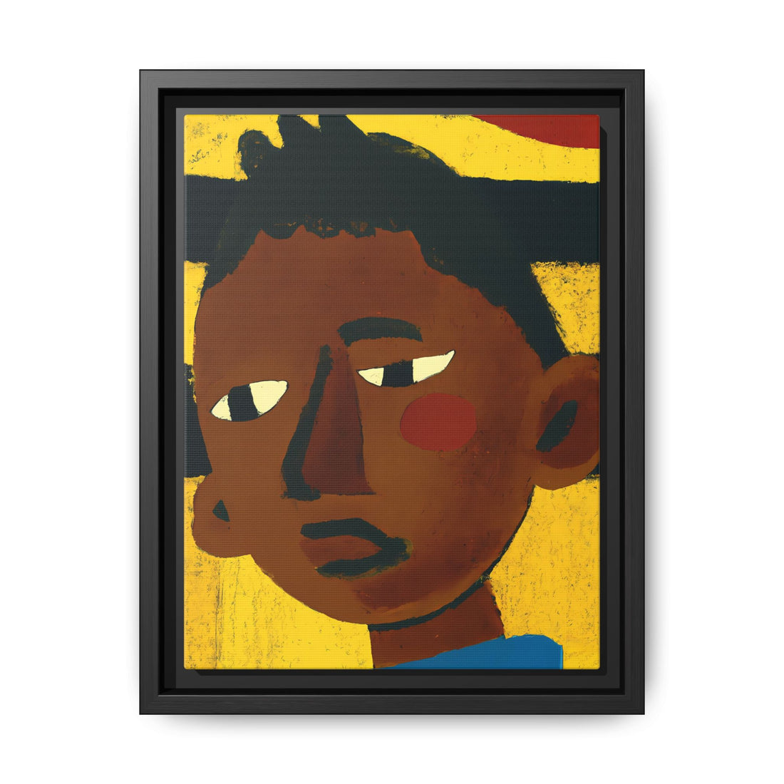 John, Folk Series | Framed Canvas Wall Art