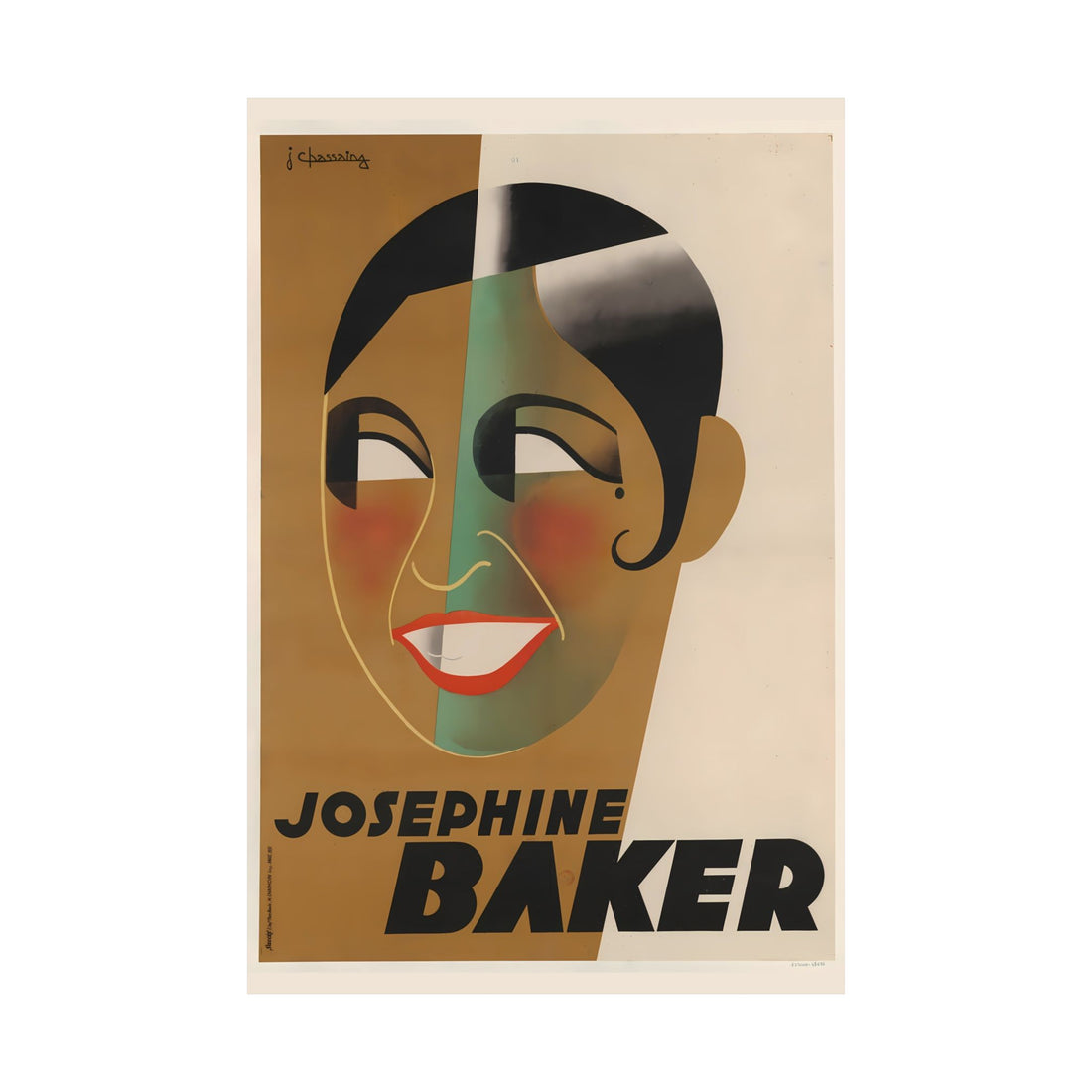 JOSEPHINE BAKER Vintage Poster, Restored Art Print circa 1931