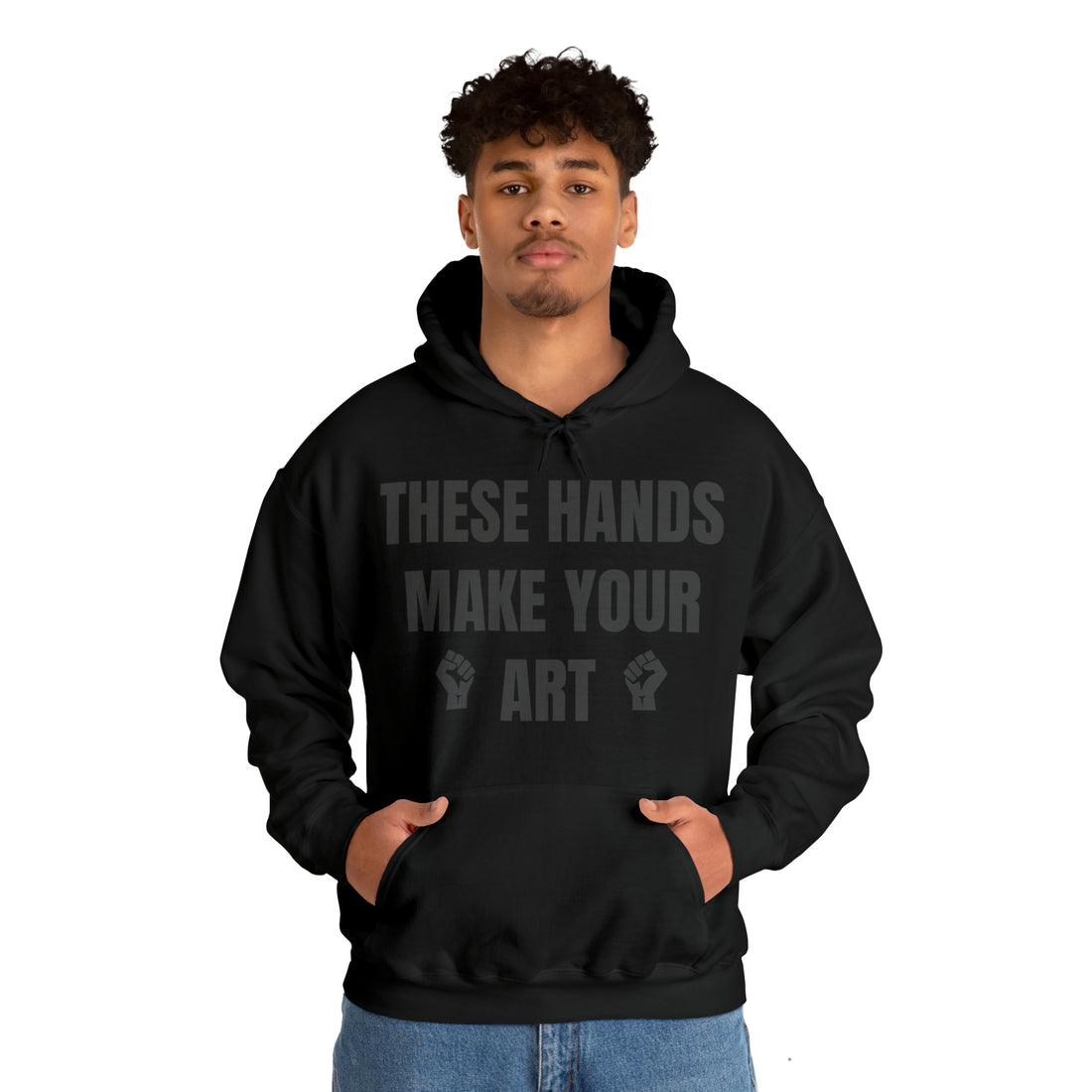 These Hands Artist Hoodie, Unisex Heavy Hooded Sweatshirt