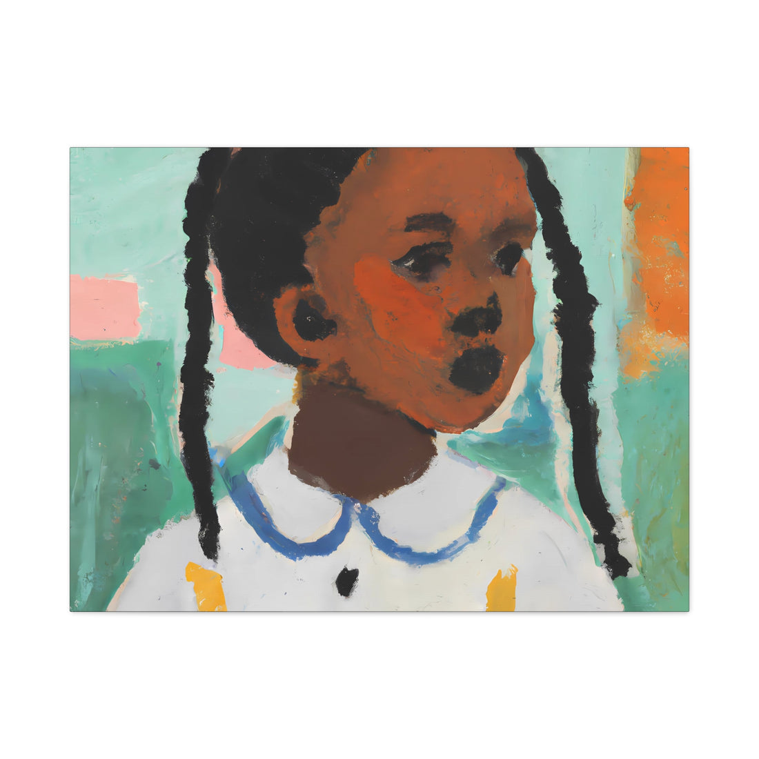 Pig Tails, Over the Sofa | Large CANVAS Wall Art