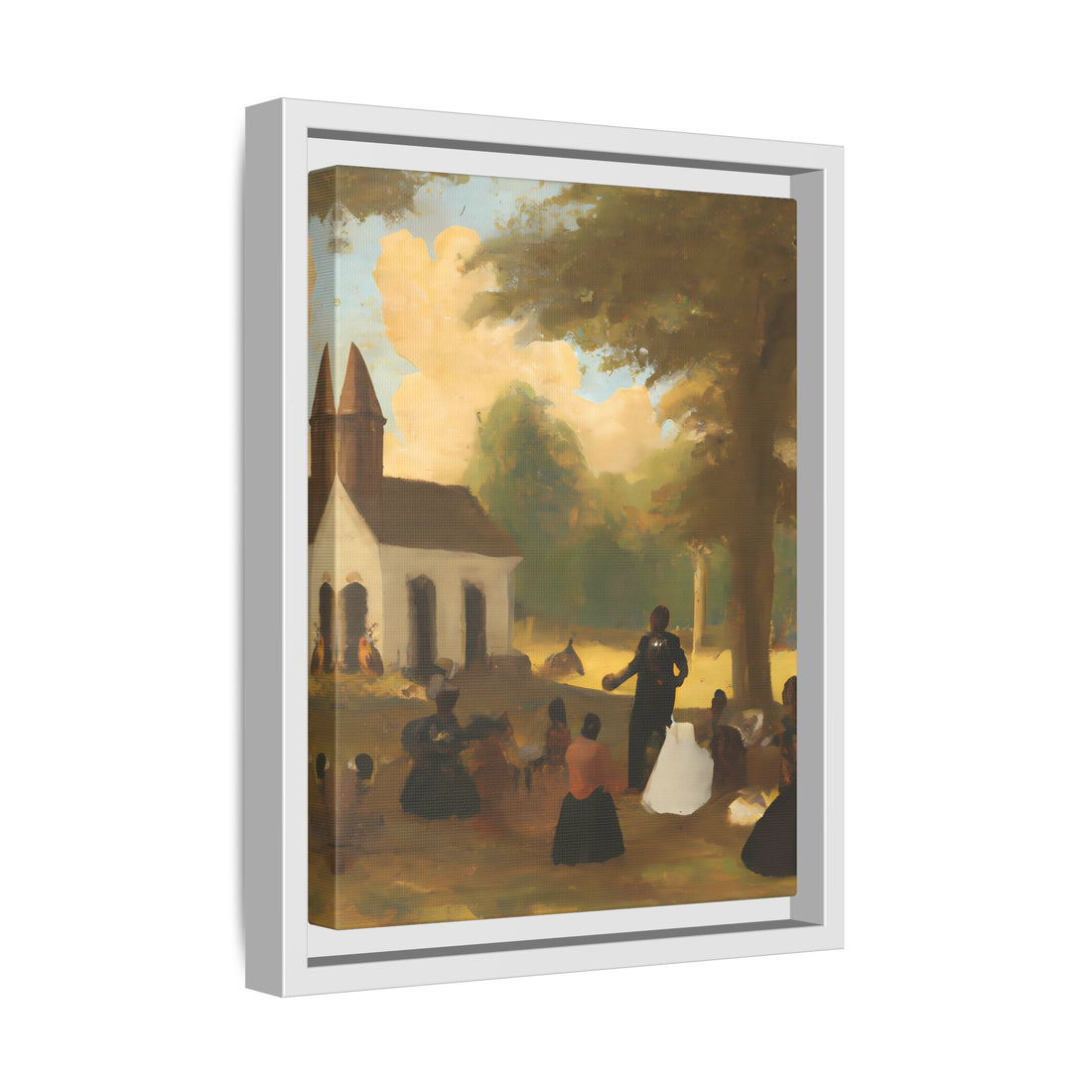 The Gathering, Vintage Series | Framed Canvas Wall Art