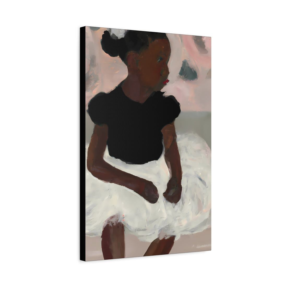 Black Ballerina Canvas Wall Art Daughter Series