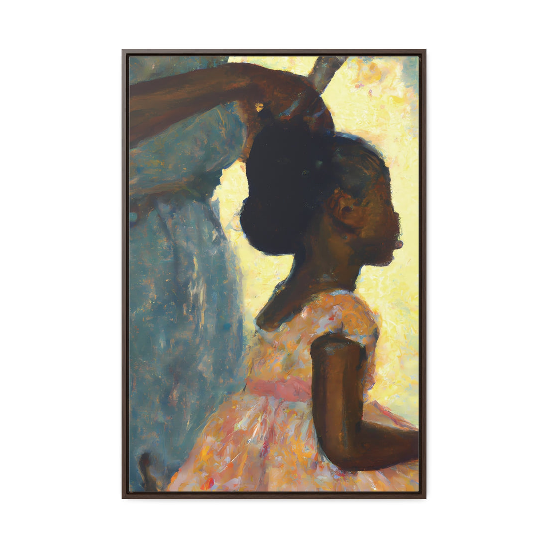 Hair Days, Daughter Series | FRAMED Canvas Art