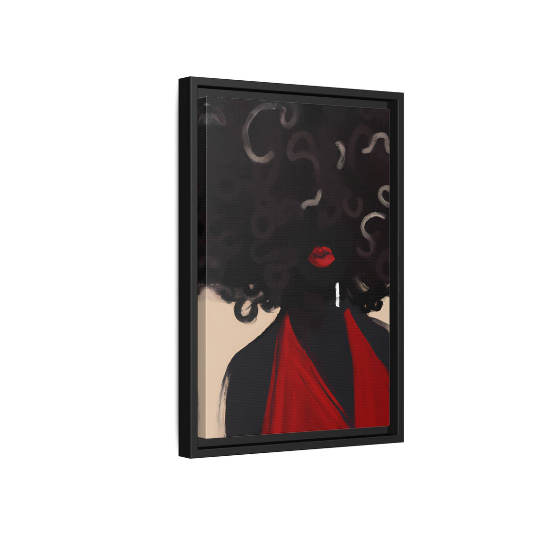 Afro Diva, Black Beauty Series | Framed Canvas Wall Art