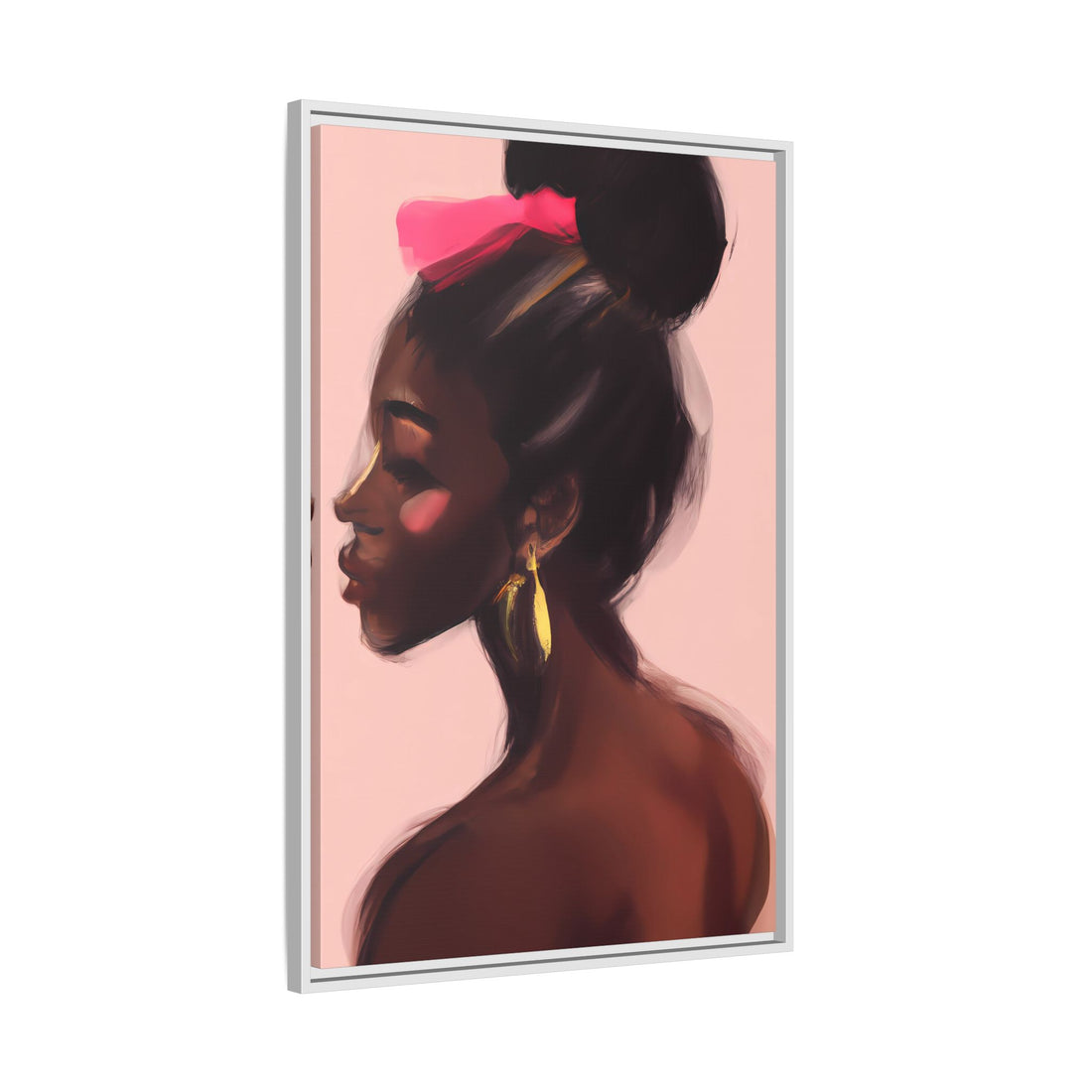 Dance Diva, Black Beauty | Framed Canvas Wall Art