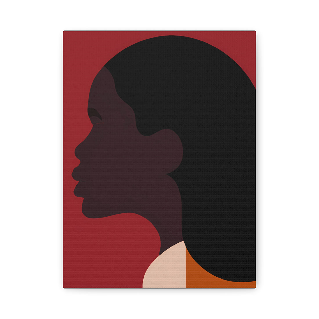 The Press Out, Black Hair Art Series | Canvas Wall Art