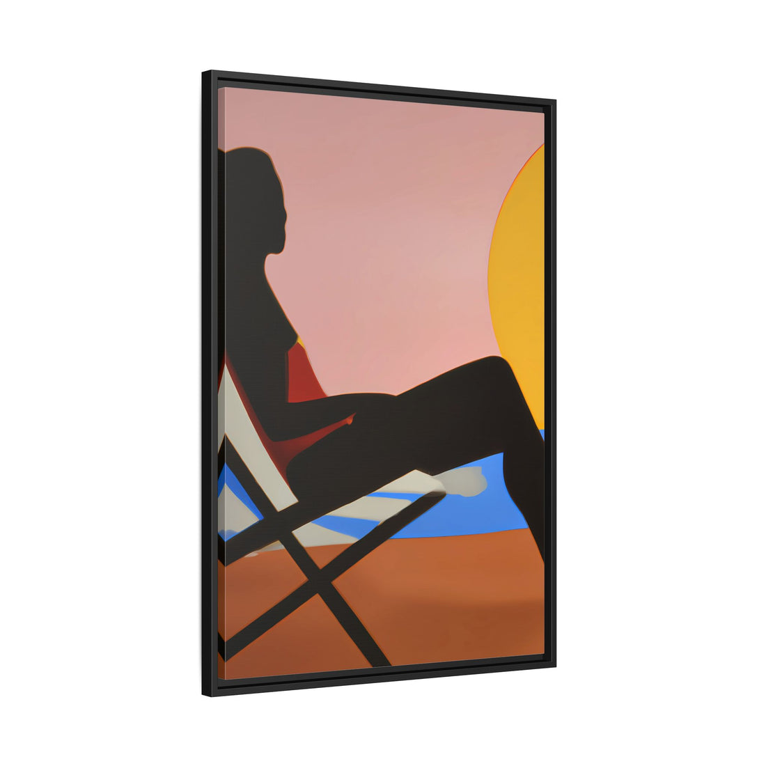 Unbothered, Fluid Series | Framed Canvas Wall Art