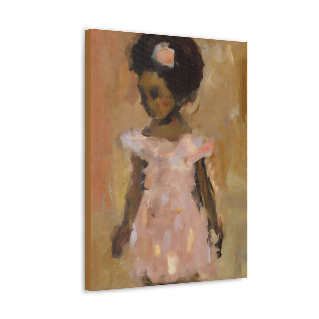 Girl in Peach 1, Canvas Wal Art Daughters Series