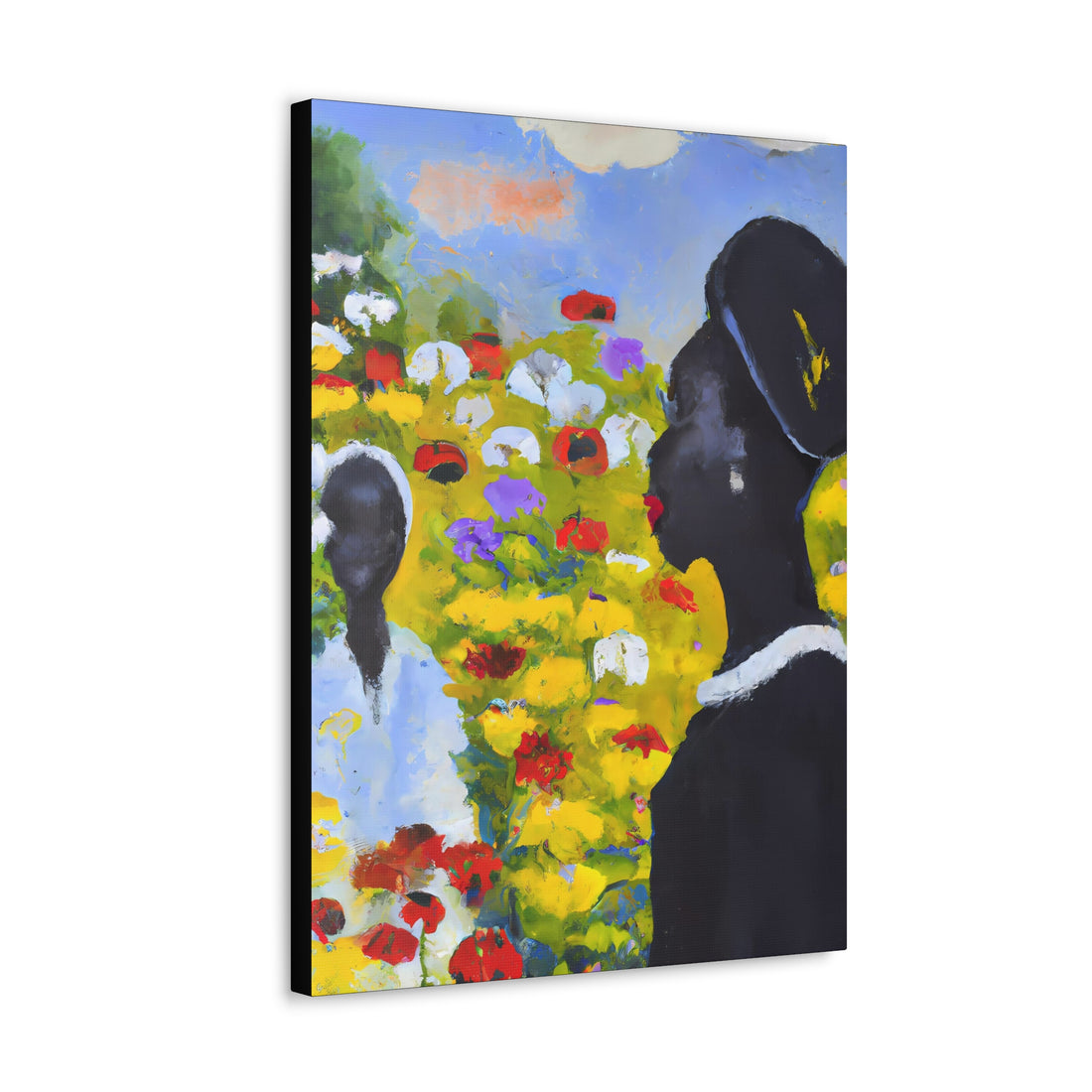 Lady in Black Garden Series | Canvas Wall Art