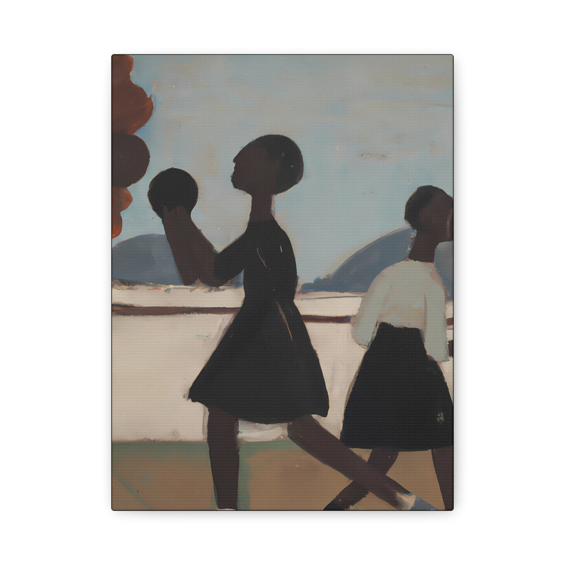 Play Ball, Folk Art Series CANVAS wall art
