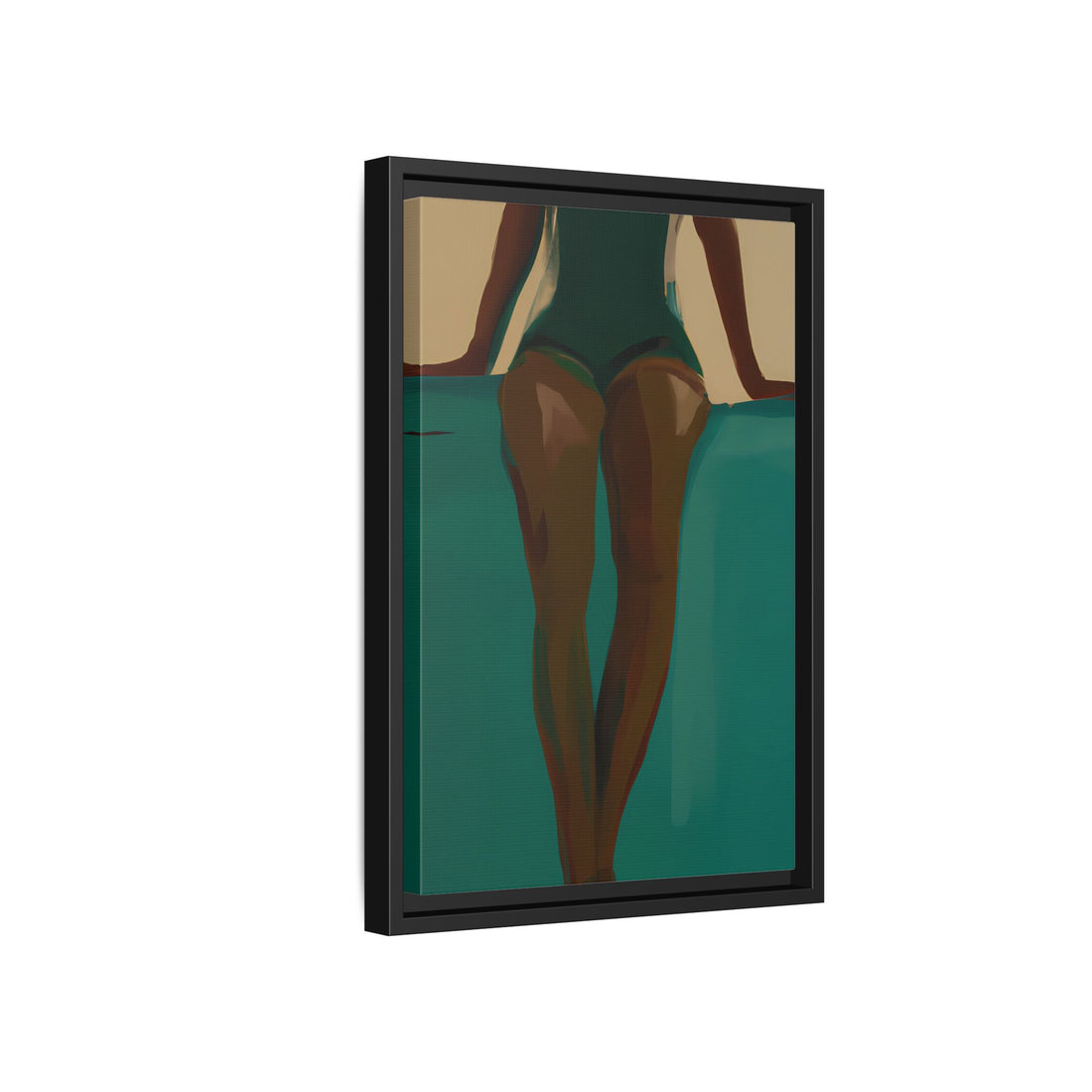 Relaxed, Fluid Series | Framed Canvas Wall Art
