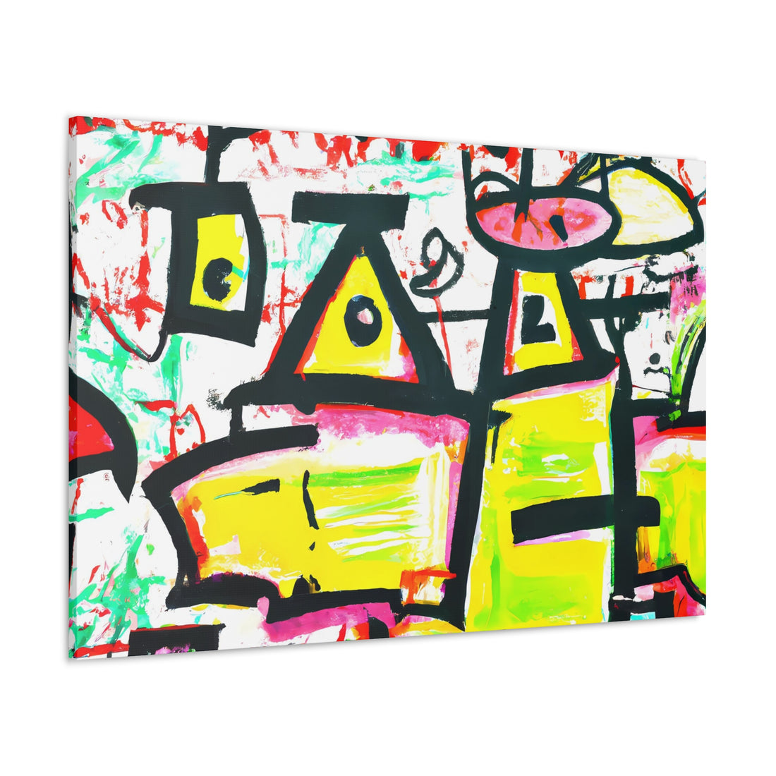 Yellow Eye, Graffiti Series | Horizontal Wall Art