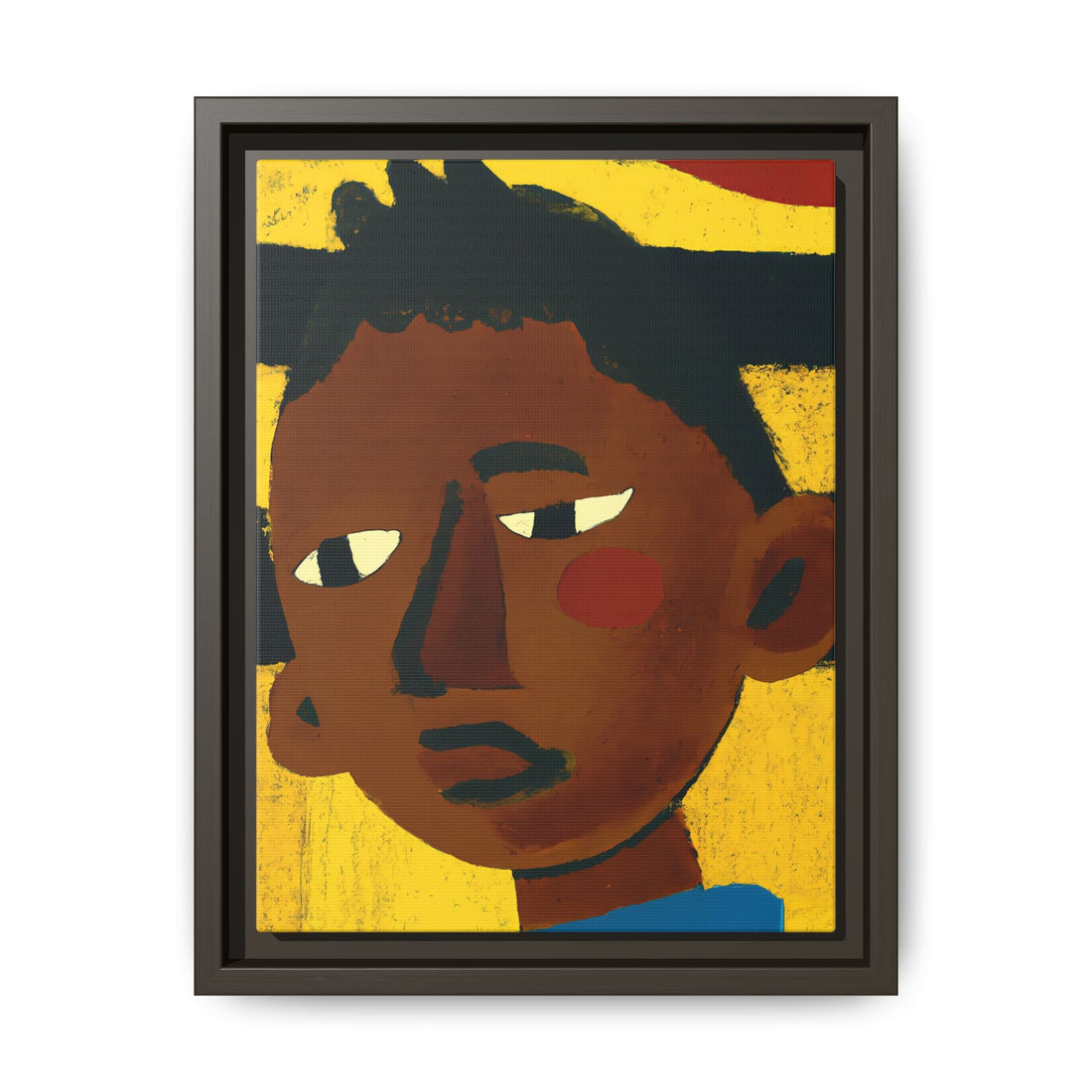 John, Folk Series | Framed Canvas Wall Art