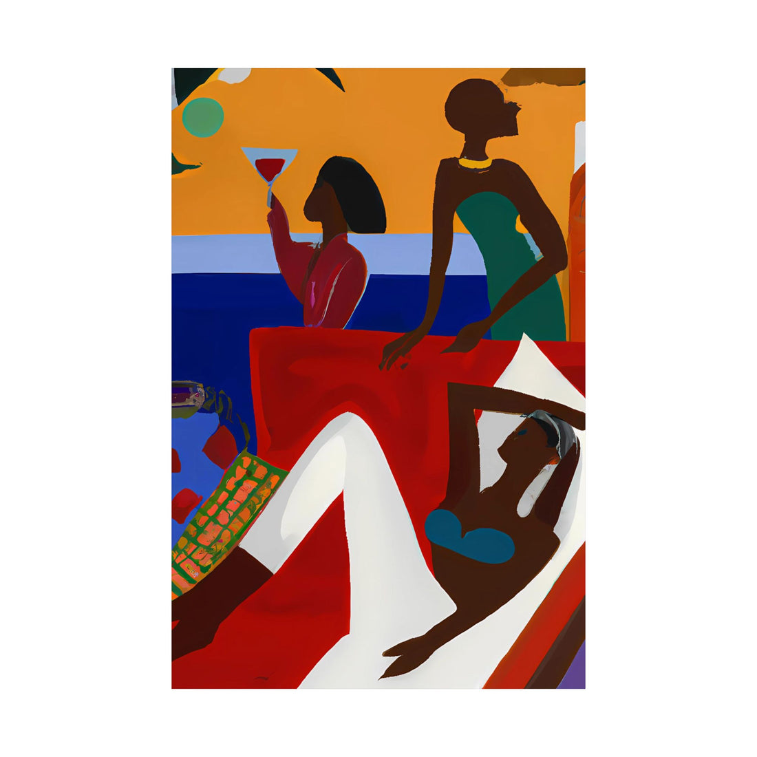 Crimson Lady, Lounge Series | Poster Print