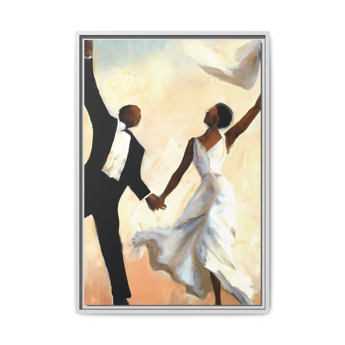 Wedding Day, Vintage Series, Framed Canvas Wall Art