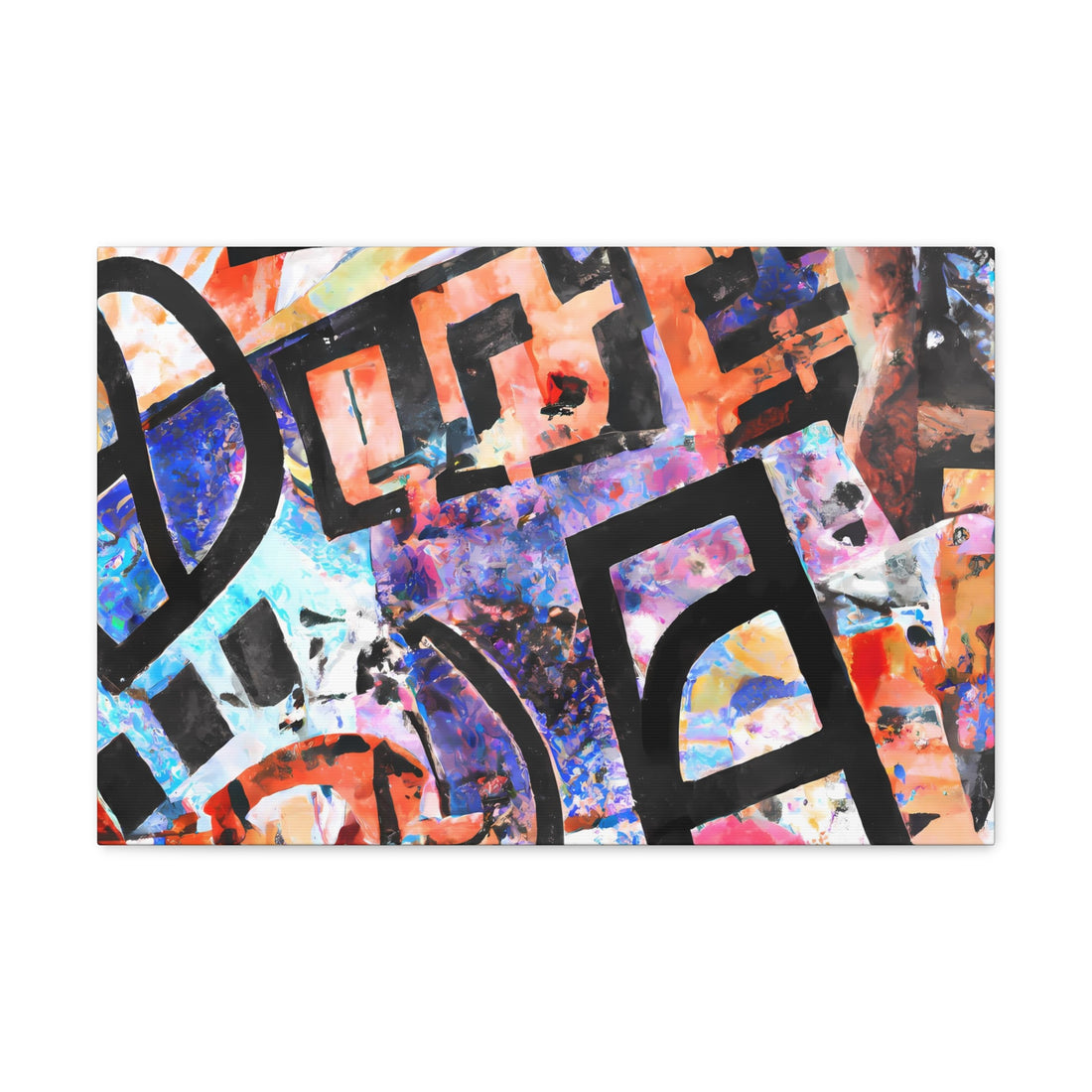 The D, Graffiti Series | Horizontal Wall Art