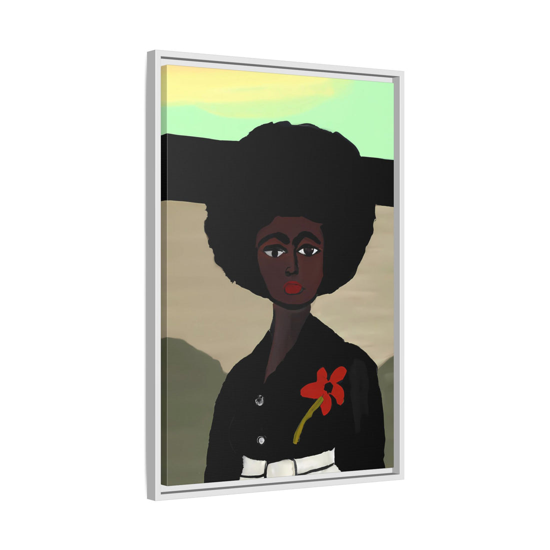 Jo, Folk Series | Framed Canvas Wall Art