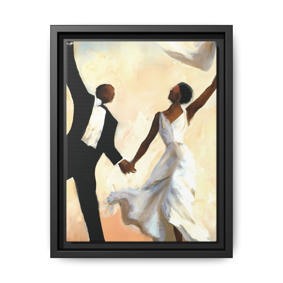 Wedding Day, Vintage Series, Framed Canvas Wall Art