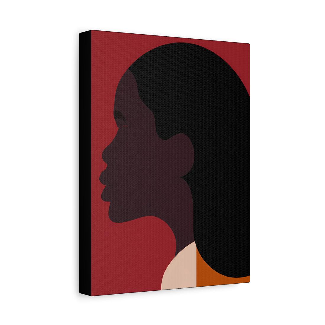 The Press Out, Black Hair Art Series | Canvas Wall Art
