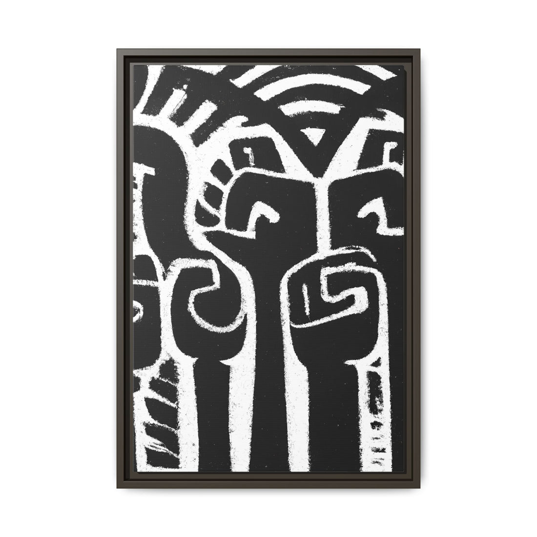 Hands Up 4, Abstract Series | Framed Canvas Wall Art