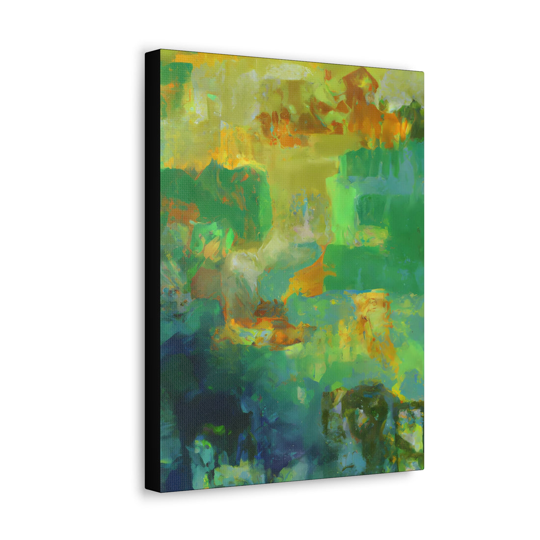 Green Patina Abstract Series, CANVAS Wall Art