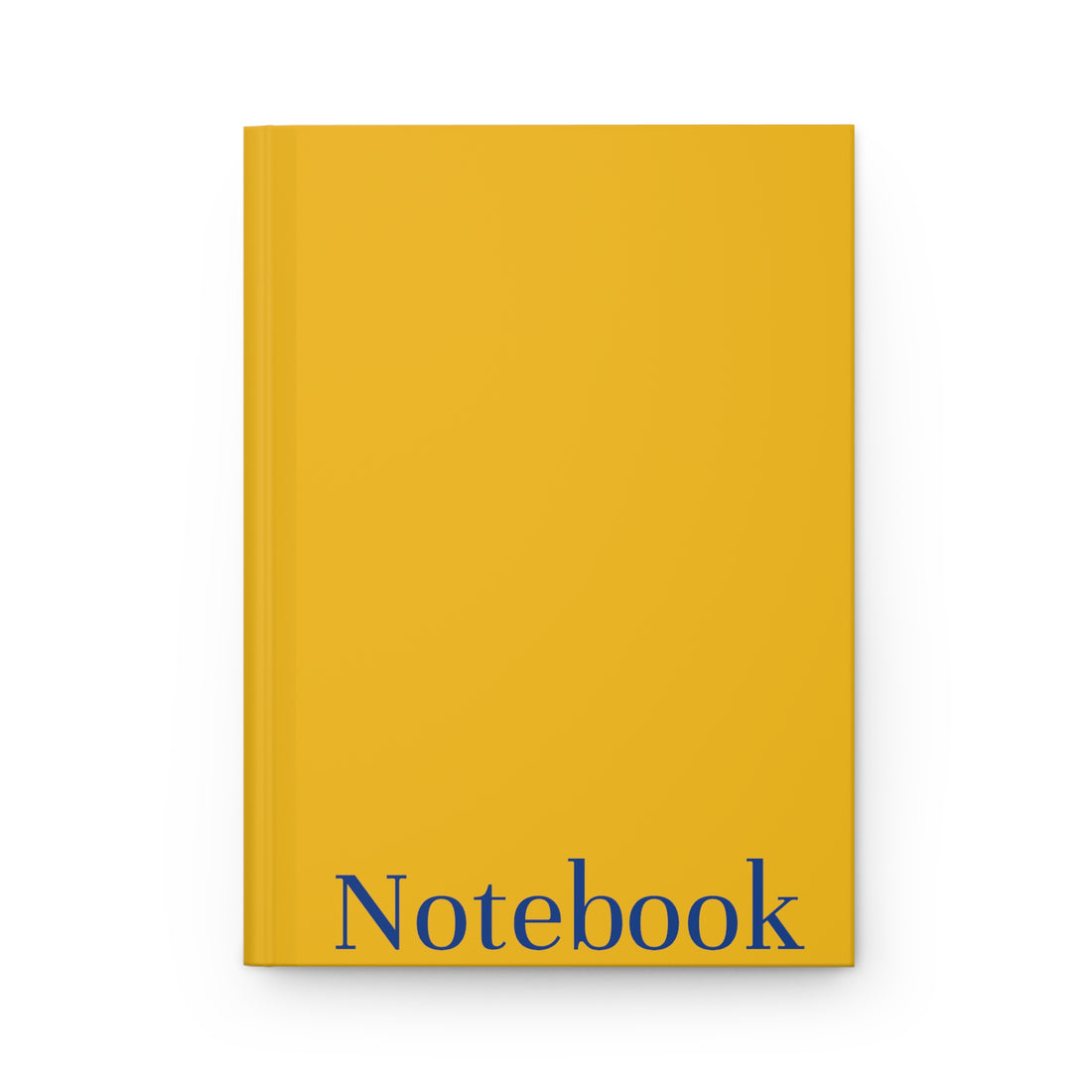 Royal Blue and Gold Notebook, Matte Hardcover Journal