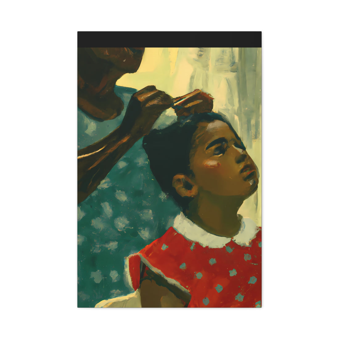 Hair Days 2, Canvas Wall Art Daughter Series