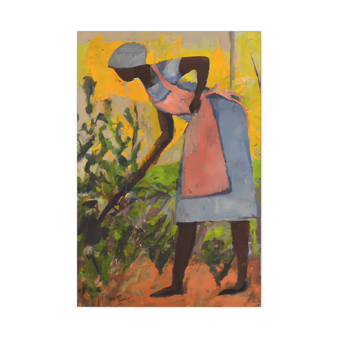 Hoeing, Land Series | Canvas Wall Art