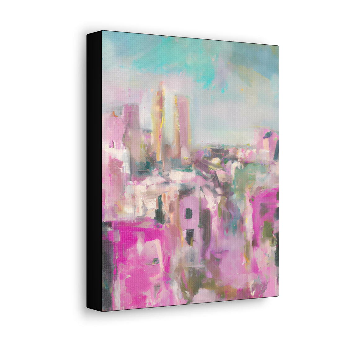 Pink Haze, Cityscape Living Series CANVAS Wall Art