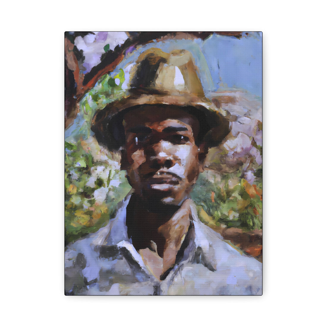 Man in Tan, Black Men Series CANVAS Wall Art