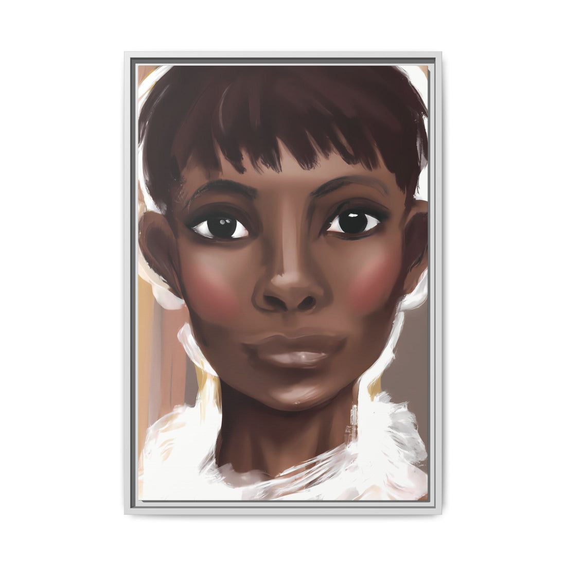 Pixie Diva, Black Beauty Series | Framed Canvas Wall Art