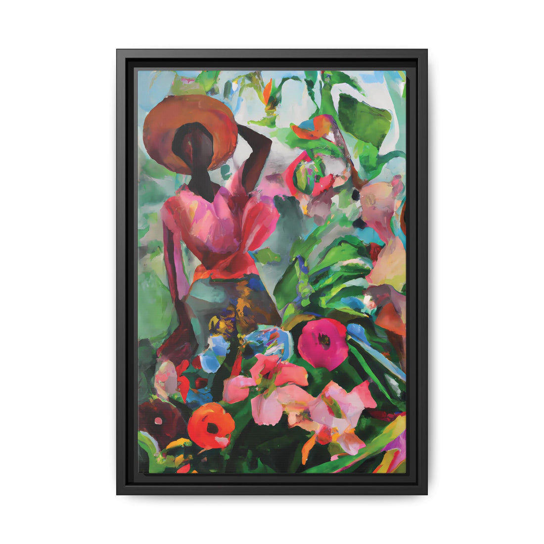 Wild Flowers, Garden Series | Framed Canvas Wall Artt
