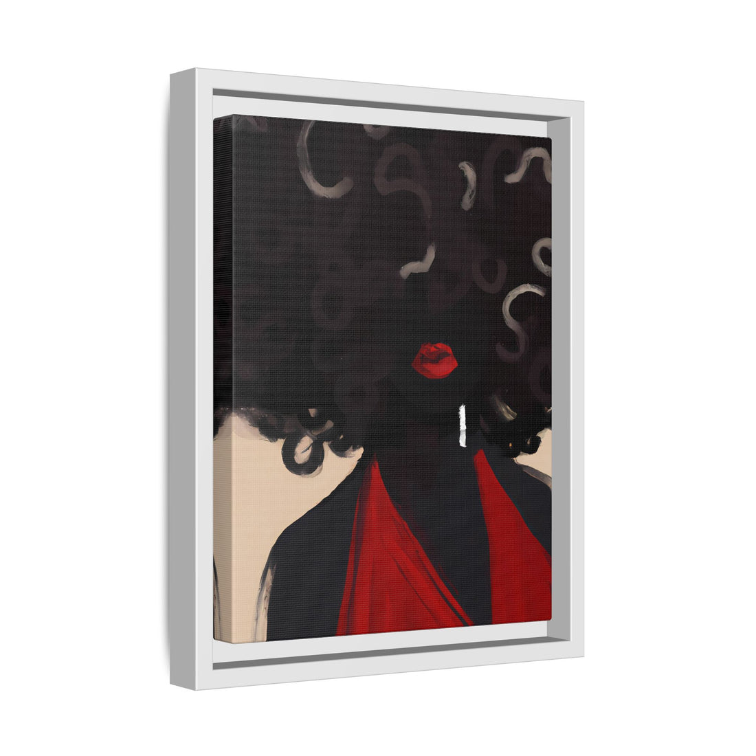 Afro Diva, Black Beauty Series | Framed Canvas Wall Art