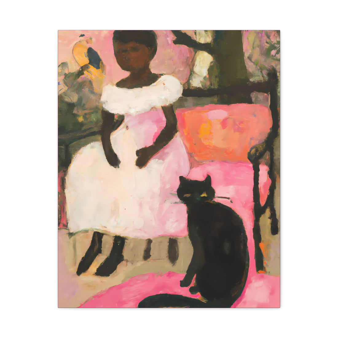 Love cats, Canvas Wall Art Daughter Series