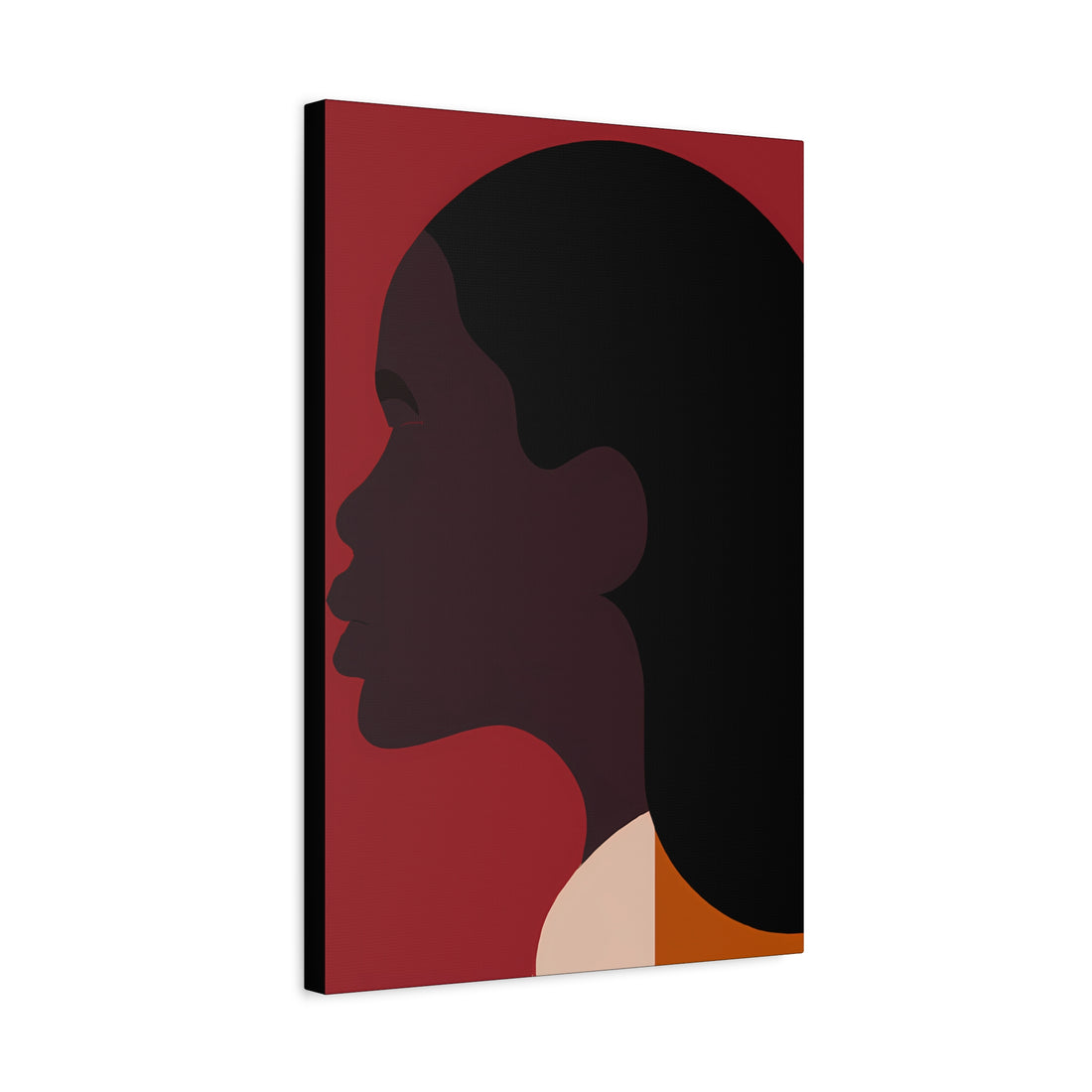 The Press Out, Black Hair Art Series | Canvas Wall Art
