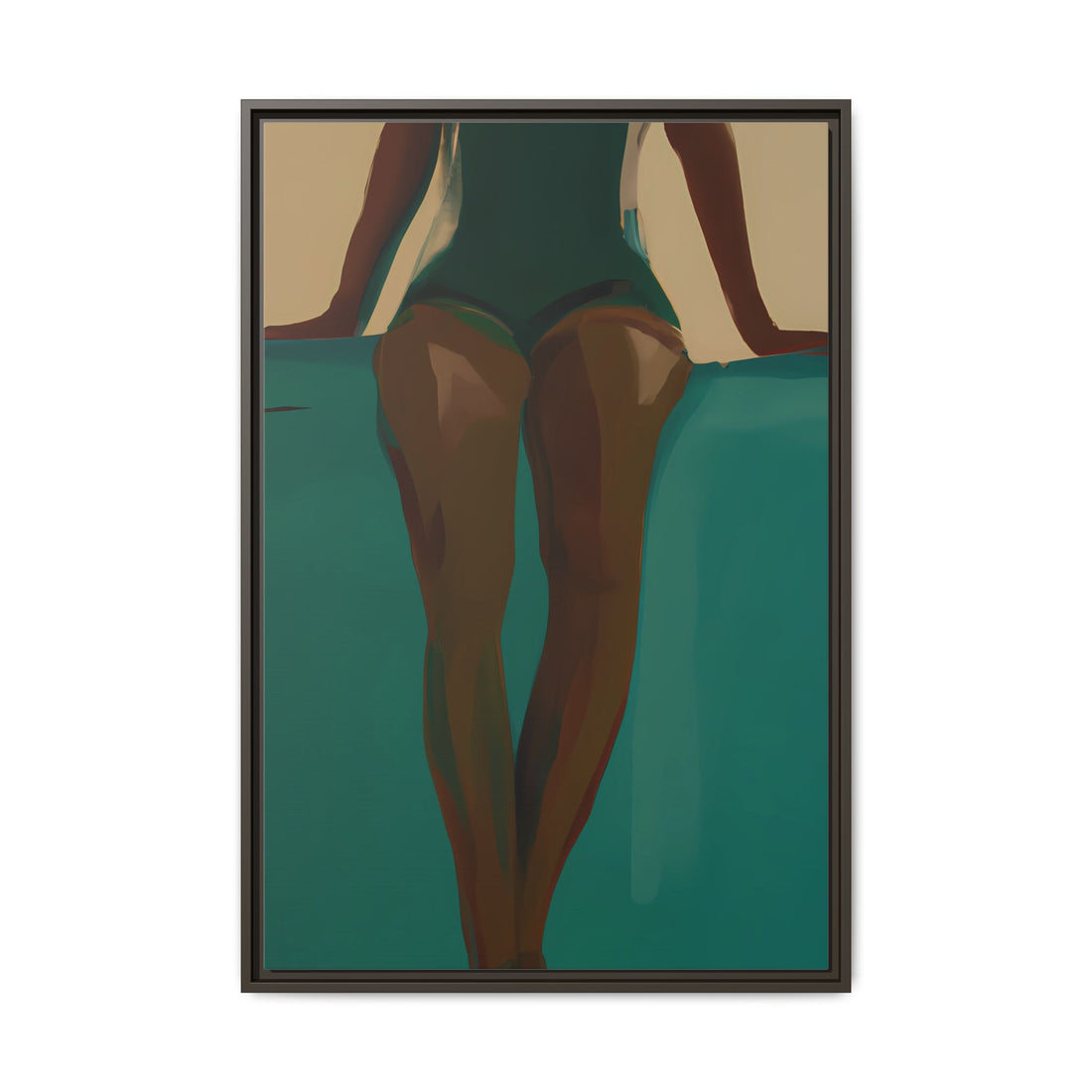 Relaxed, Fluid Series | Framed Canvas Wall Art