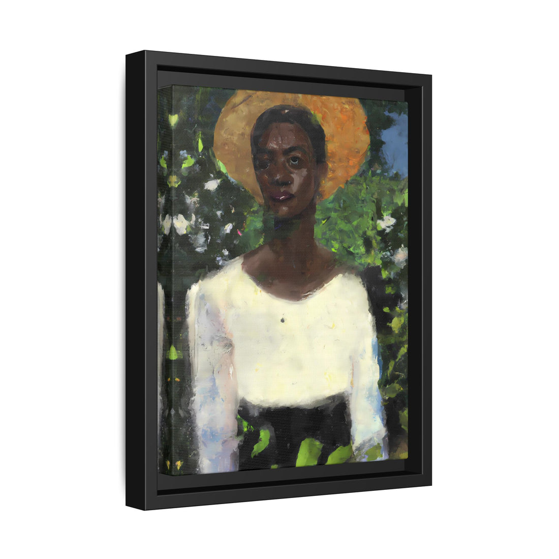 Lady 2, Cottage Series | Framed Canvas Art