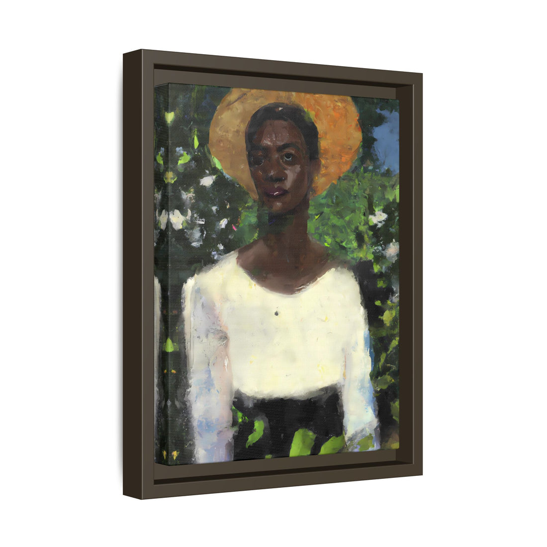 Lady 2, Cottage Series | Framed Canvas Art