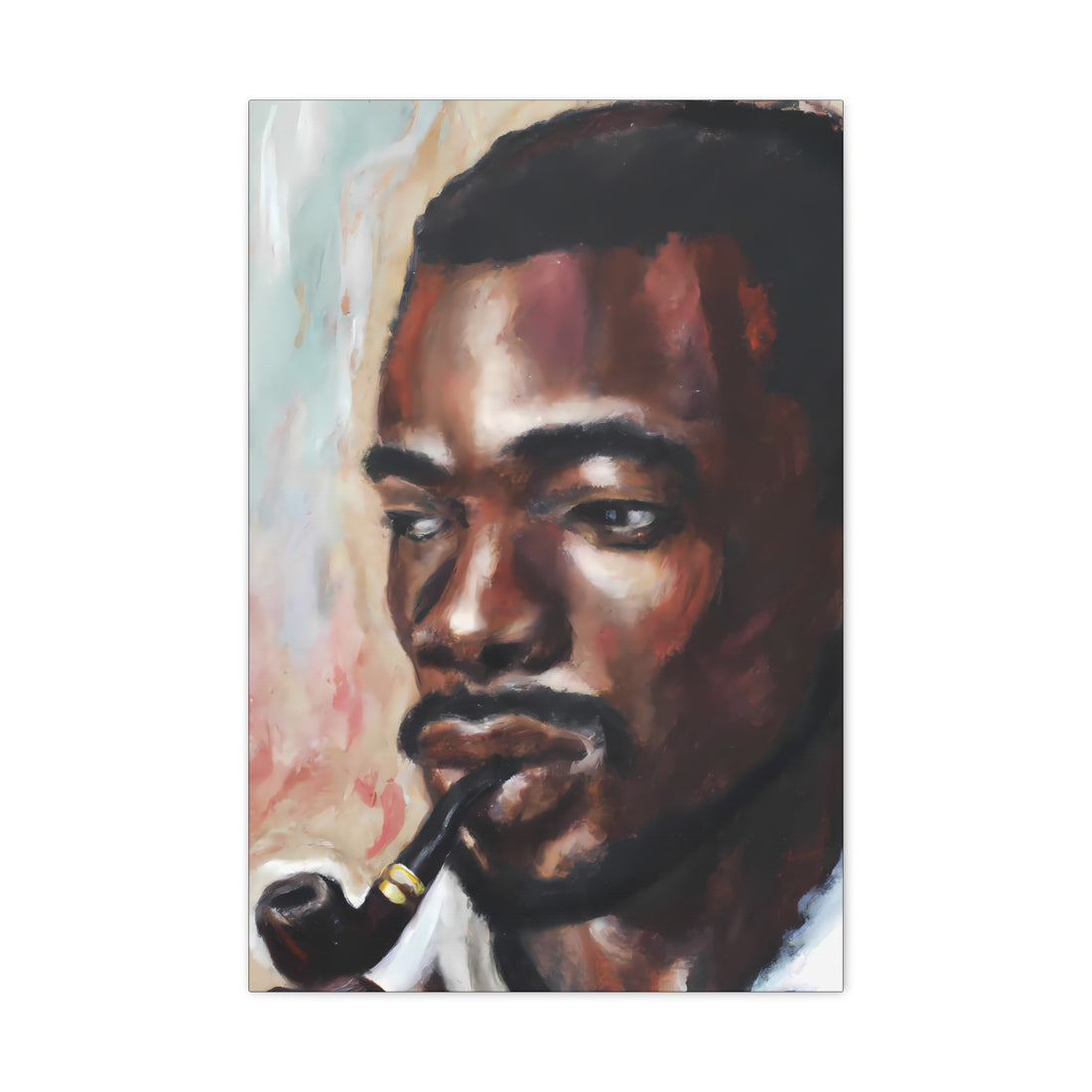 Black Man Smoking, Men Series CANVAS Wall Art