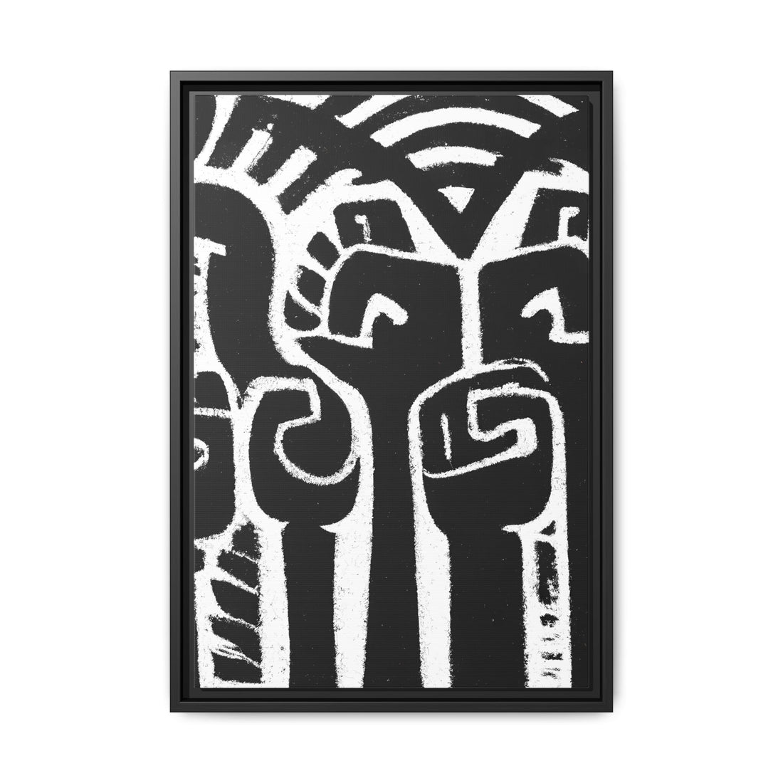 Hands Up 4, Abstract Series | Framed Canvas Wall Art