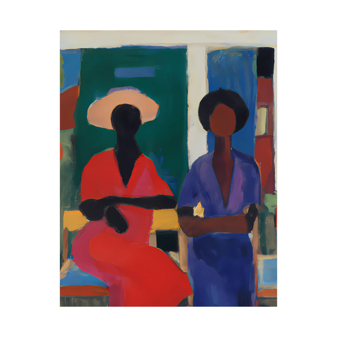 Red Friend, Lounge Series | Poster Print